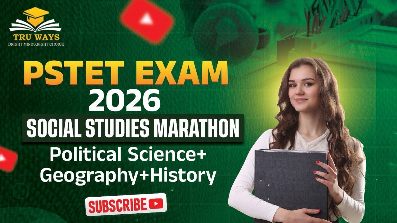 SST Marathon for PSTET 2026 | Complete Social Studies Revision | Most Expected Questions