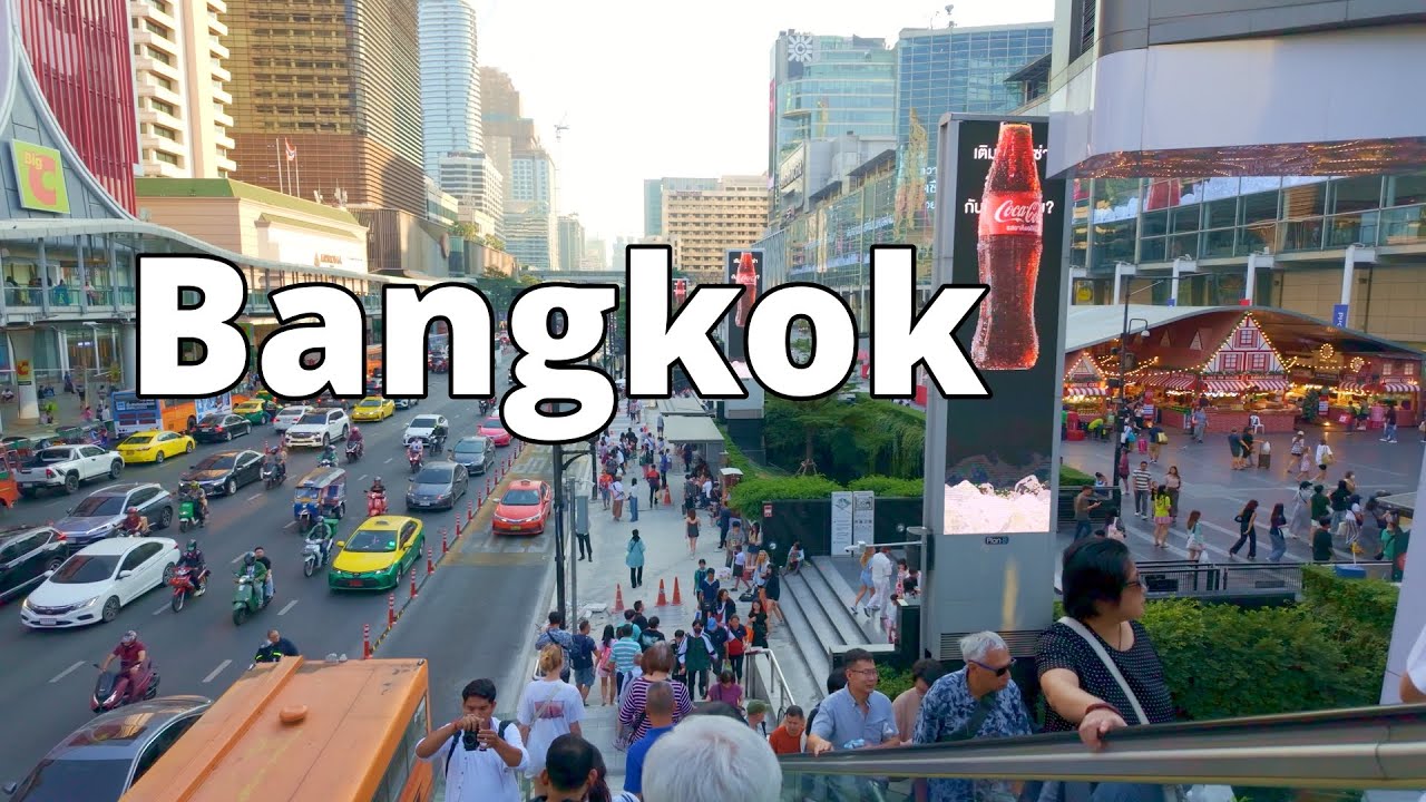 Bangkok Downtown Walking Tour | 4K 60fps