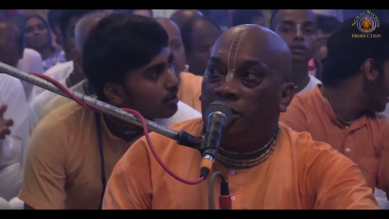 Sri Sri Radha Madhava's Jhulan Yatra Festival in Mayapur with Kirtan led by  H.G. Kamal Gopal dasa.