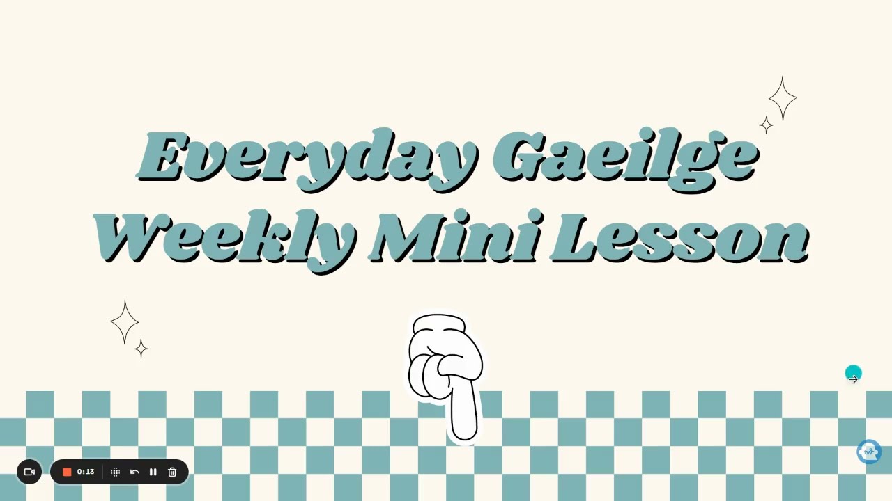 Everyday Irish Lesson 03; How to say 'How was your weekend?' in Irish, as Gaeilge