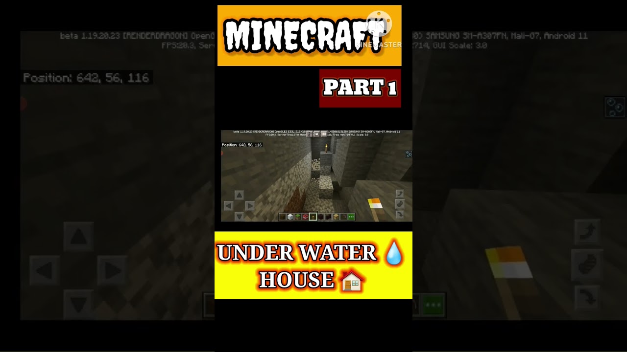 FIRST TIME UNDER WATER HOUSE 🏠 🙄 IN MINECRAFT GAME 