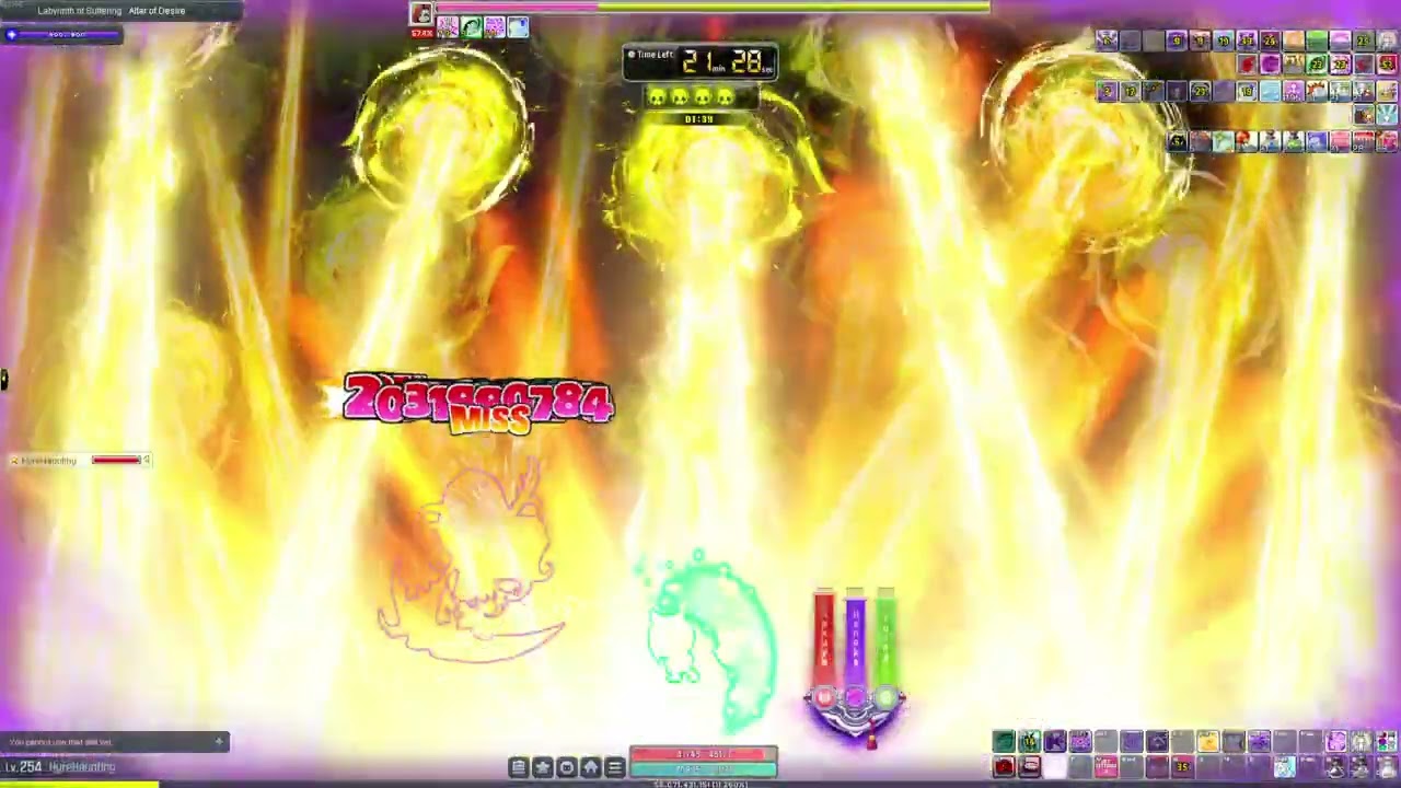 [GMS KRONOS] Pure Solo Progression 45m Combat Power 254 Pre-HEXA Reworked Kanna Hard VHilla Solo