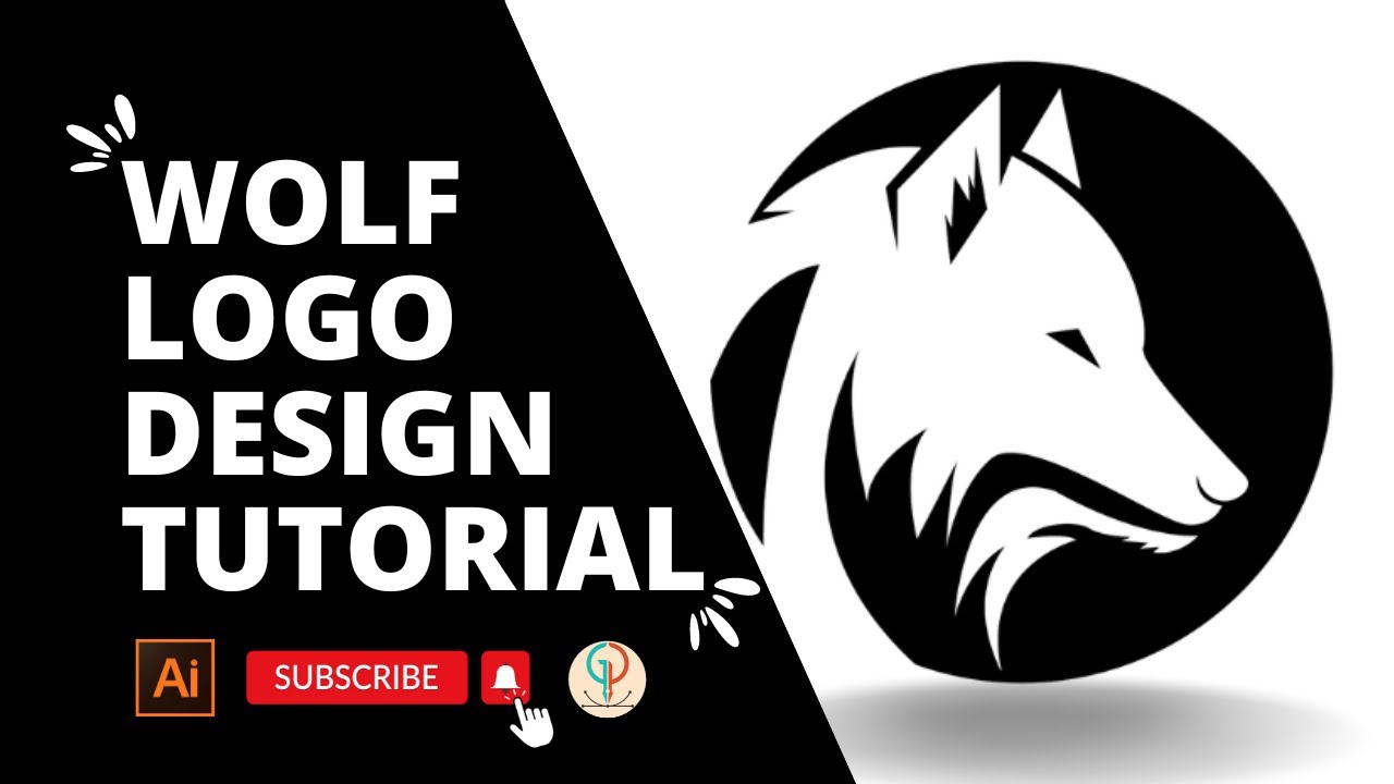 Wolf Logo Design Tutorial in Adobe Illustrator | Logo Design.
