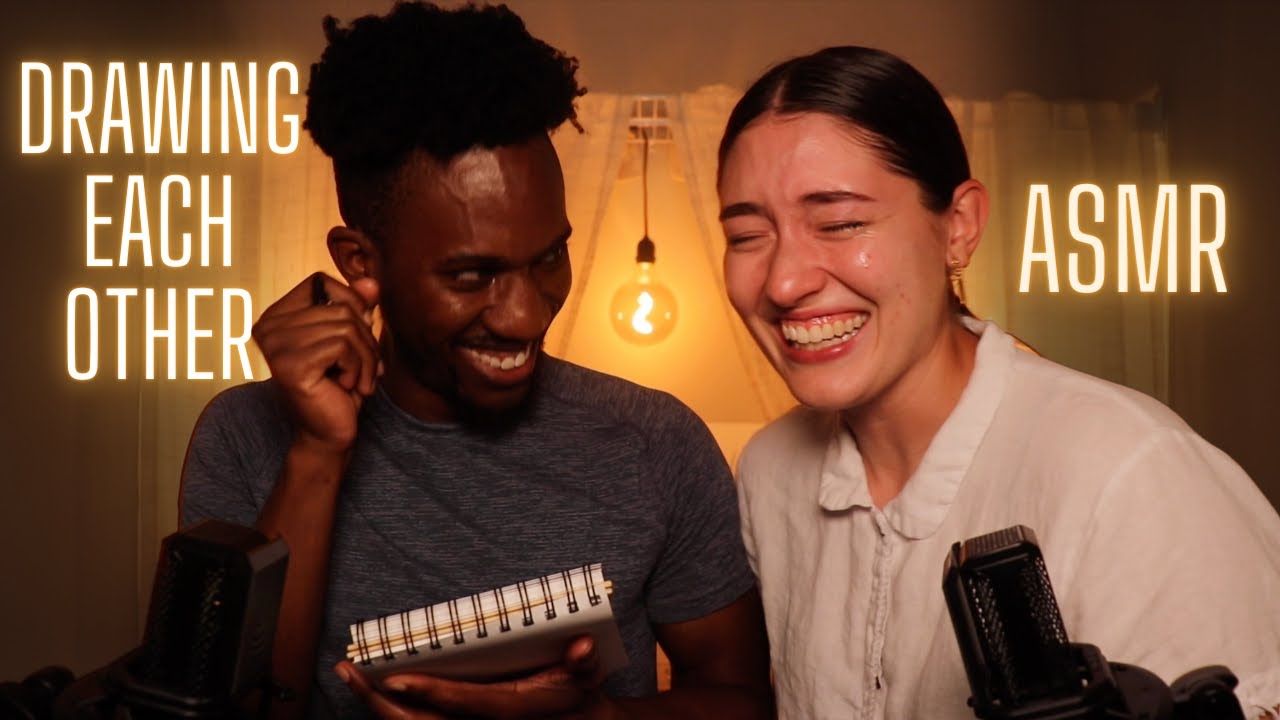 ASMR ~ My Wife And I Try To Draw Each Other ~ pen, marker, and pencil sounds