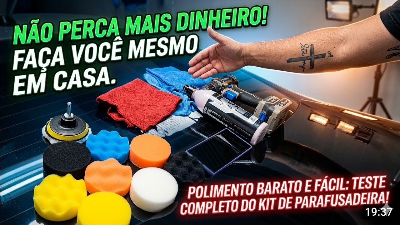 COMO FAZER POLIMENTO COM PARAFUSADEIRA! 