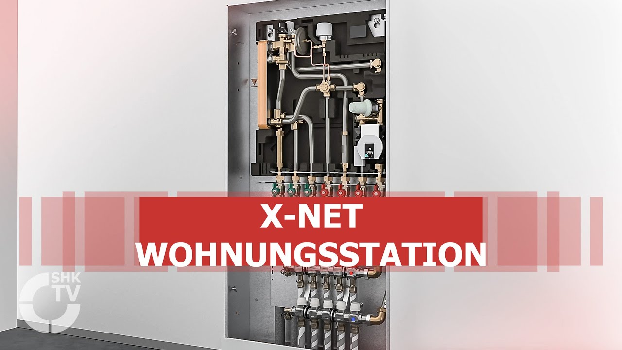 Kermi: x-net Wohnungsstation  | SHK-TV Montage