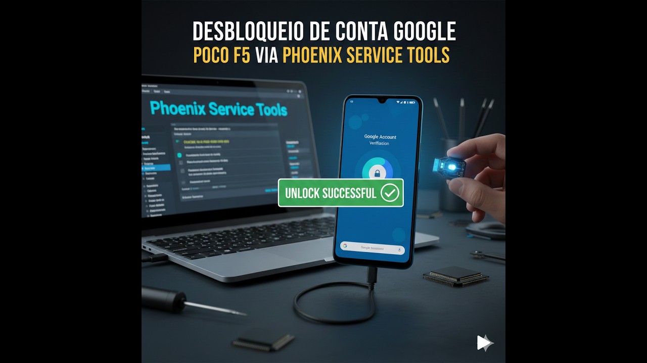 Desbloqueio de conta google Poco F5 via Phoenix Service tools