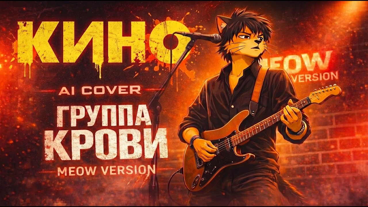 AI Cover MEOW Version КИНО Группа крови