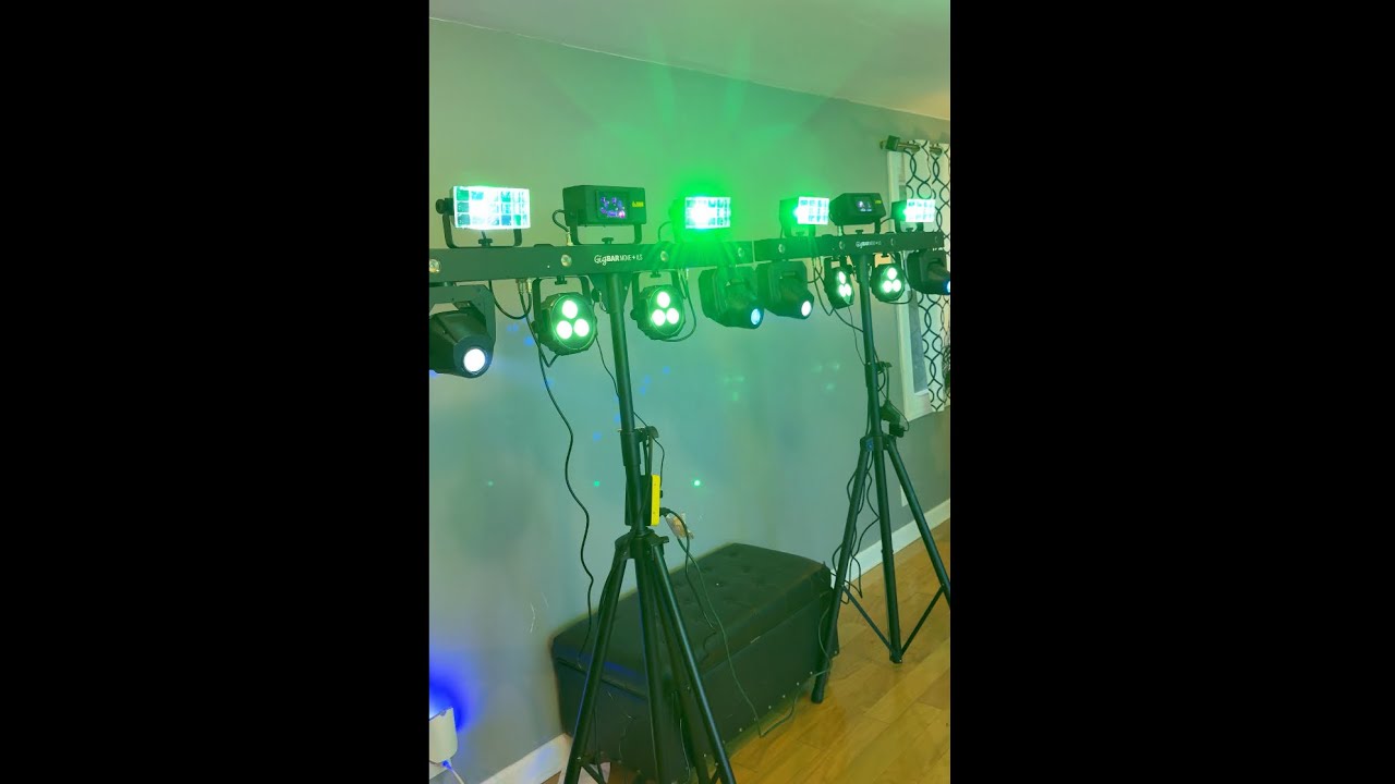 Gig bar move Ils , nuevas luces que compre para las tocadas de la marca chauvet