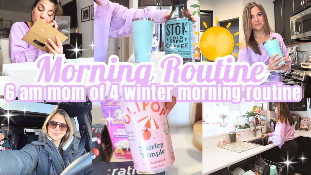 6 AM MORNING ROUTINE 2026 ☀️| MOM OF 4 MORNING ROUTINE | GET IT ALL DONE + CLEAN | AMANDA ARAUJO