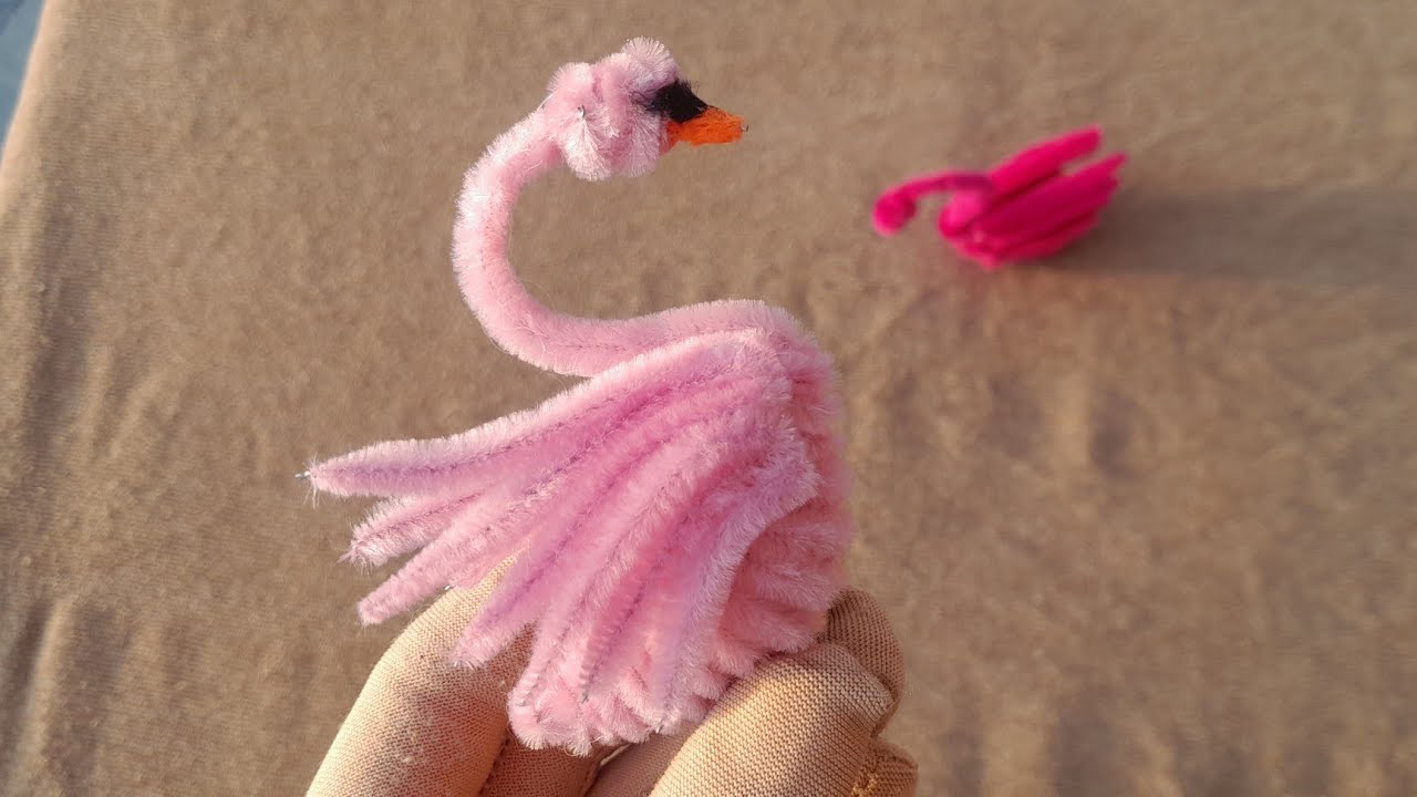 How to make pipe cleaner swan | Diy pipe cleaner crafts