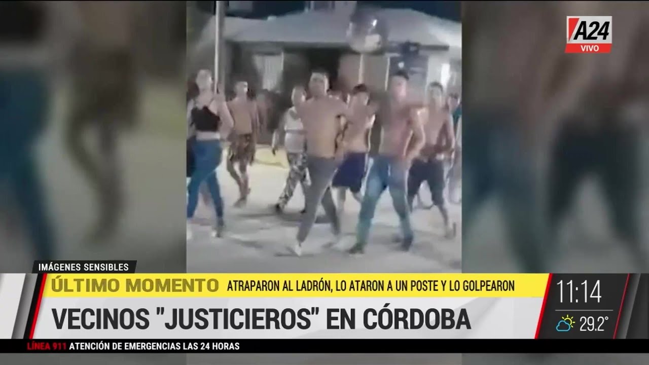 🚨 Vecinos justicieros en C&oacute;rdoba