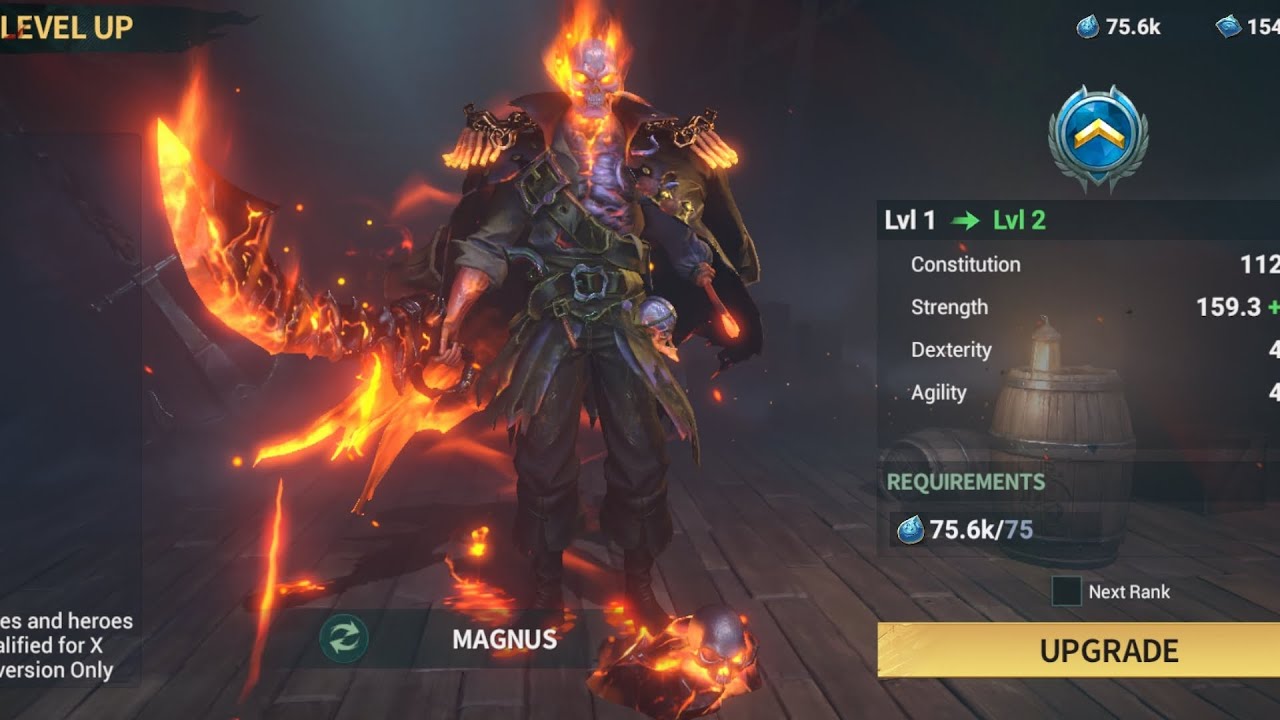 Fully MAXED Magnus ( Hовый Магнус ) Awaken and skill level 20/8/8/8/8 - Sea of Conquest - SOC - 