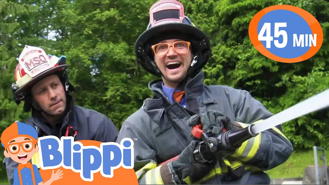 Fireman Song | BLIPPI | Educational Songs For Kids