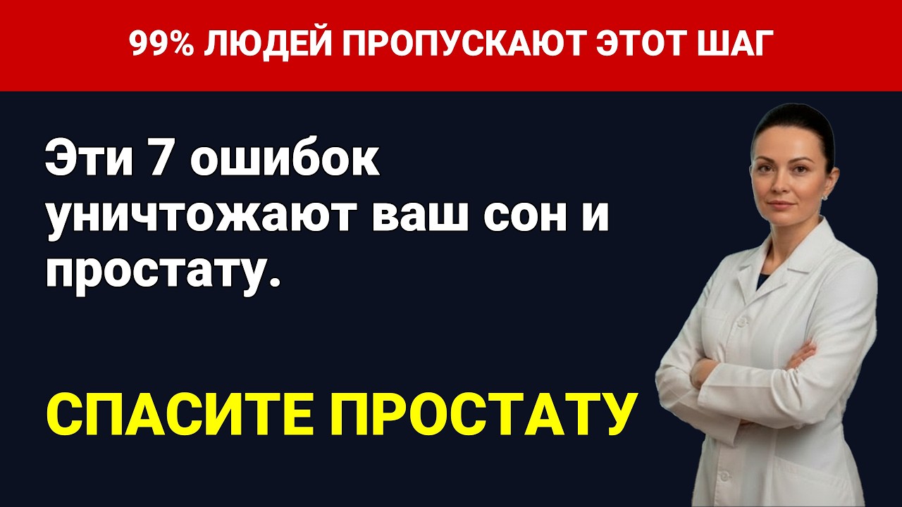 7 Ночных Ошибок, Убивающих Вашу Простату И Сон! (Врач В Шоке)