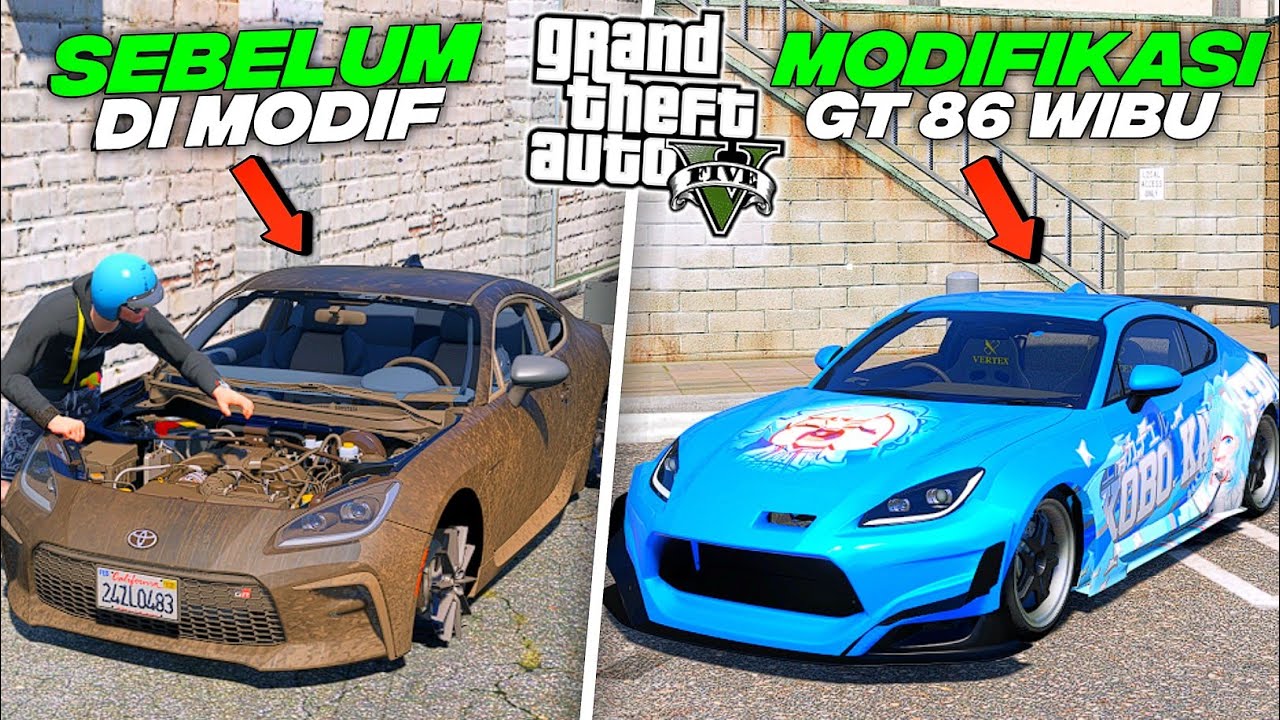 Aku Modifikasi Mobil GT86 Langka Di Bengkel Untuk Ikut CARMEET JDM RACE - GTA 5 MOD