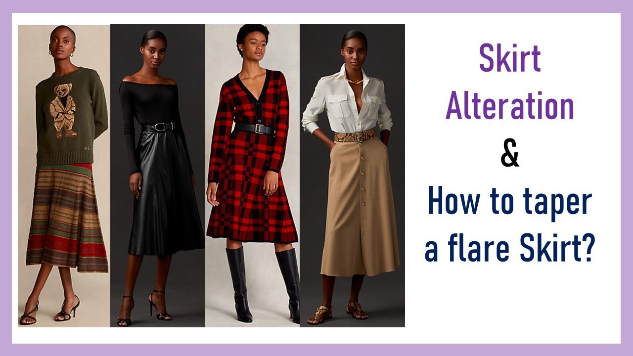 Skirt Alterations. How to taper a flare skirt?
