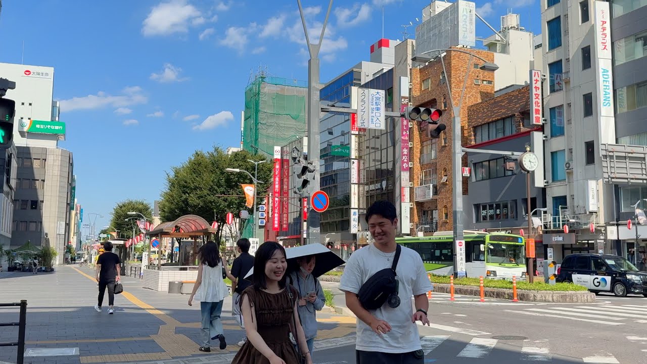 Omiya station walking tour on the sunset day | 4K HDR Japan Walk