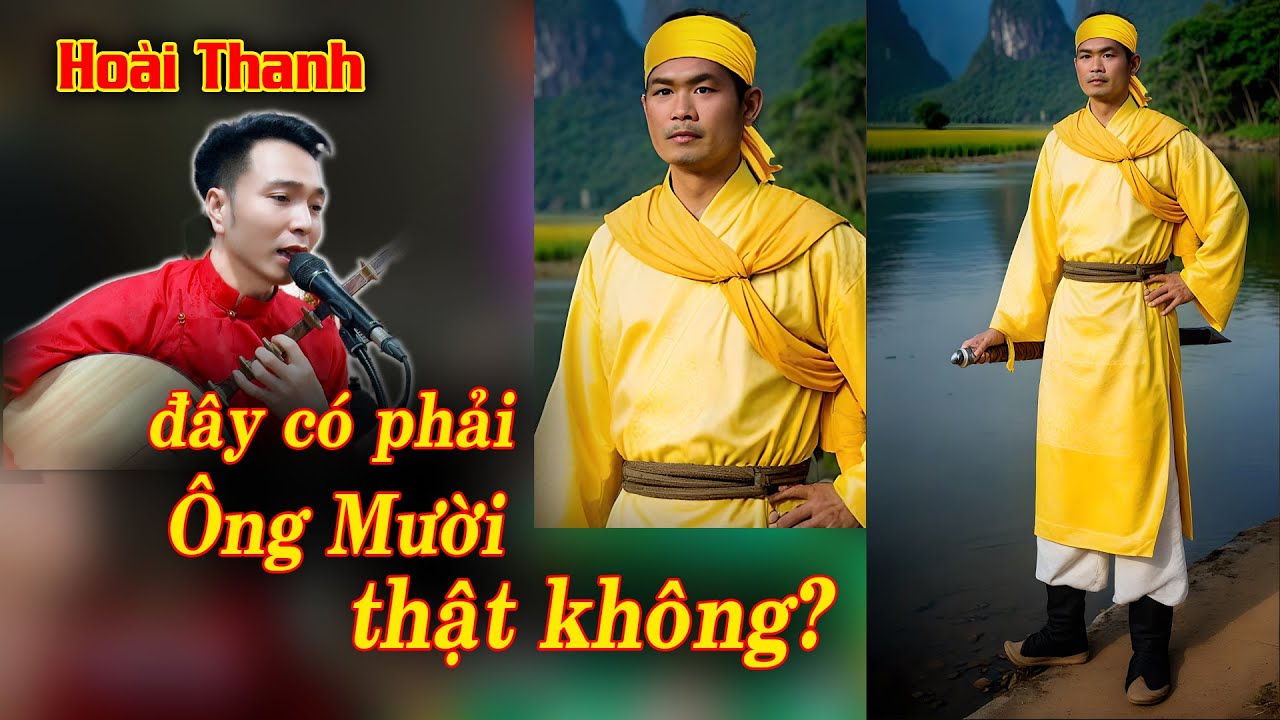 Đây có phải Ông Mười thật không? Trí tuệ nhân tạo AI phục dựng. Hát văn Hoài Thanh, Diệu Minh Châu
