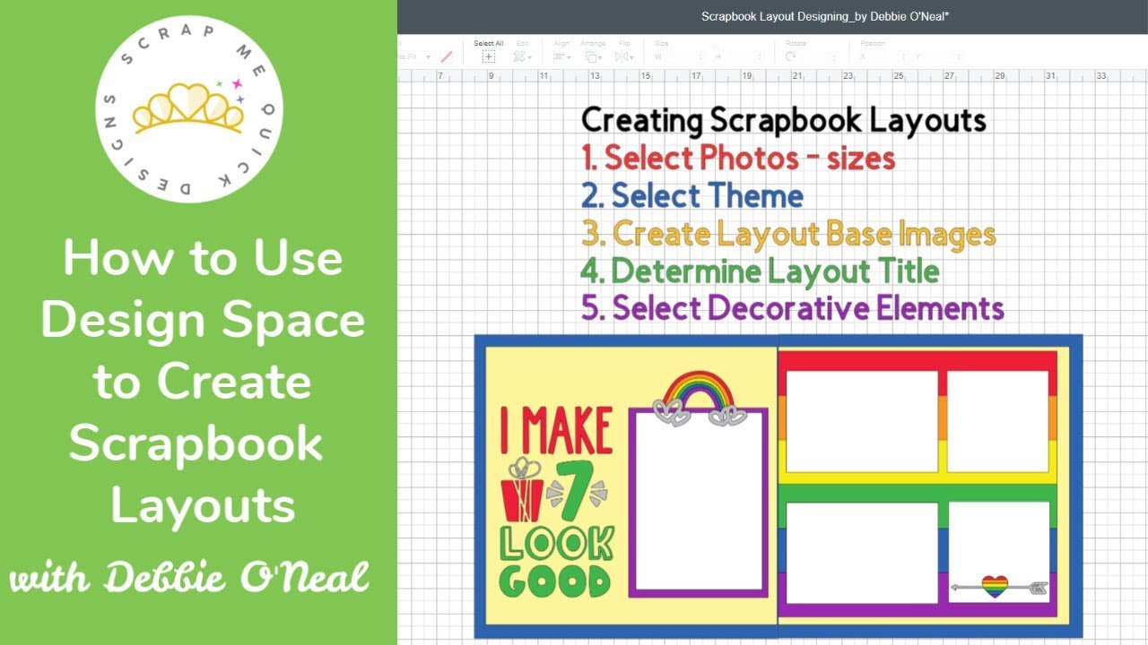 How To Use Design Space to Create Scrapbook Layouts