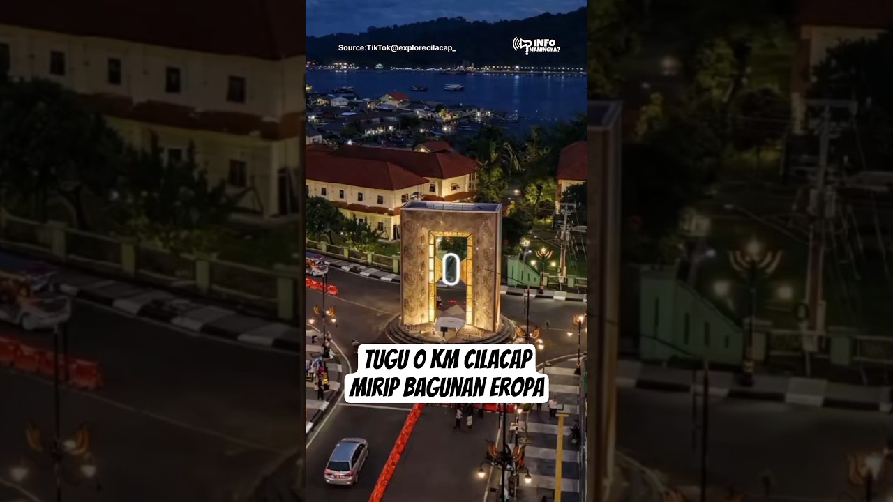 Viral, Tugu Titik 0 Km Cilacap yang Mewah dan Megah #information #tugu #cilacap #viral #shorts