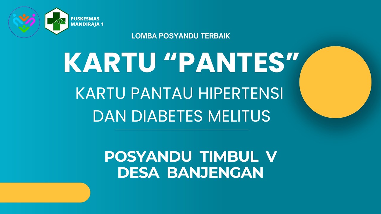 Video Inovasi Kader Terbaik Puskesmas Mandiraja 1 - Posyandu Timbul V Desa Banjengan