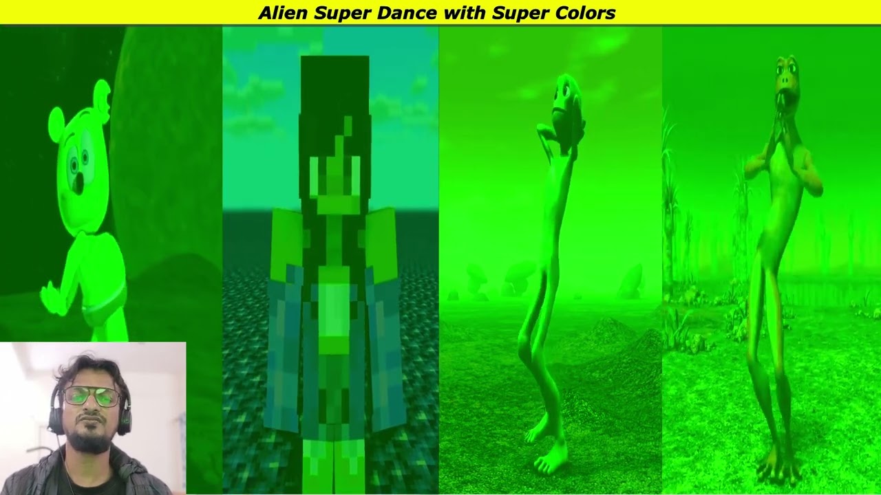PatilaVs Minecraft vs Dame tu cosita vs Gummy bear 4 Super Colors effects Challenge #50