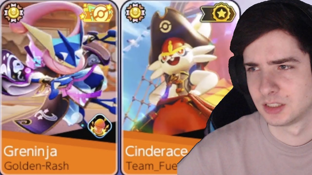 When the Enemy Team brings out the Gold GRENINJA and CINDERACE | Pokemon Unite