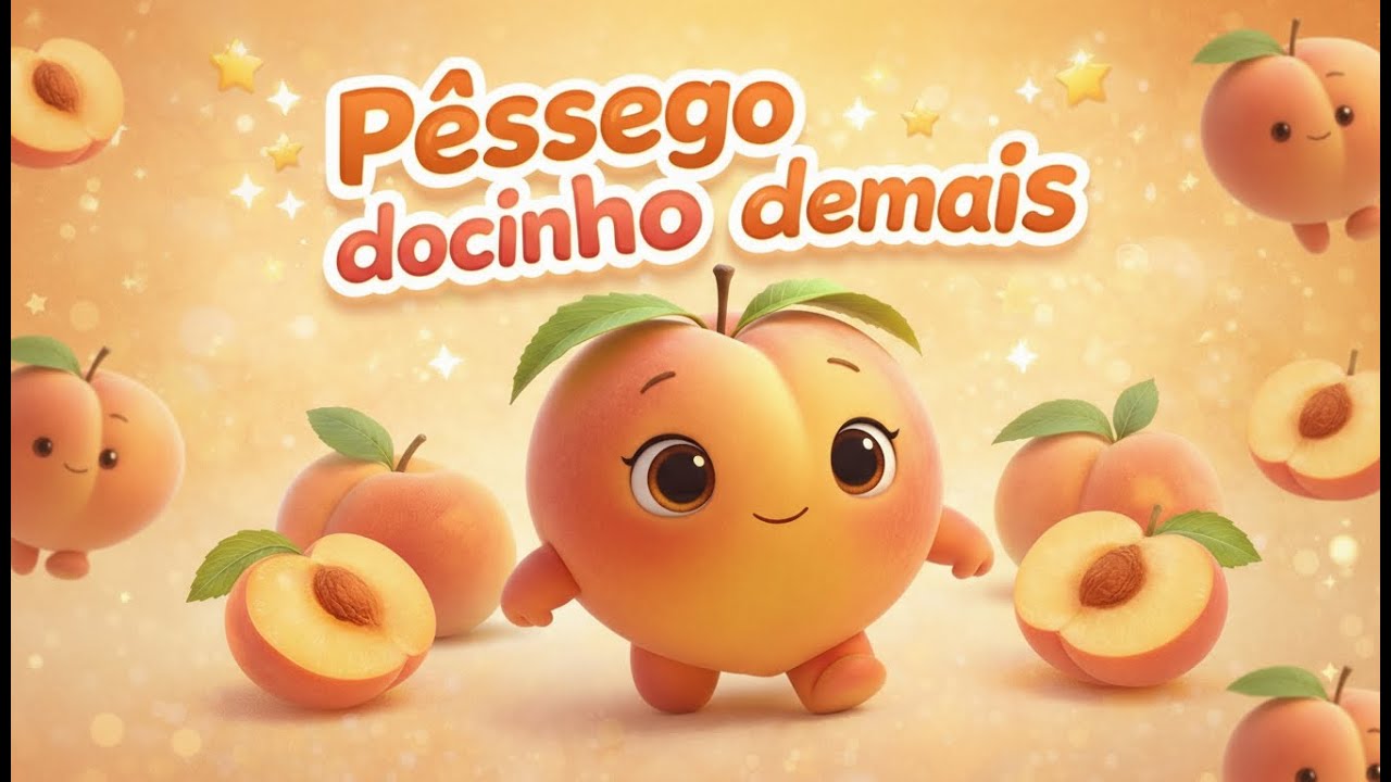 Pêssego docinho demais | Frutas Divertidas