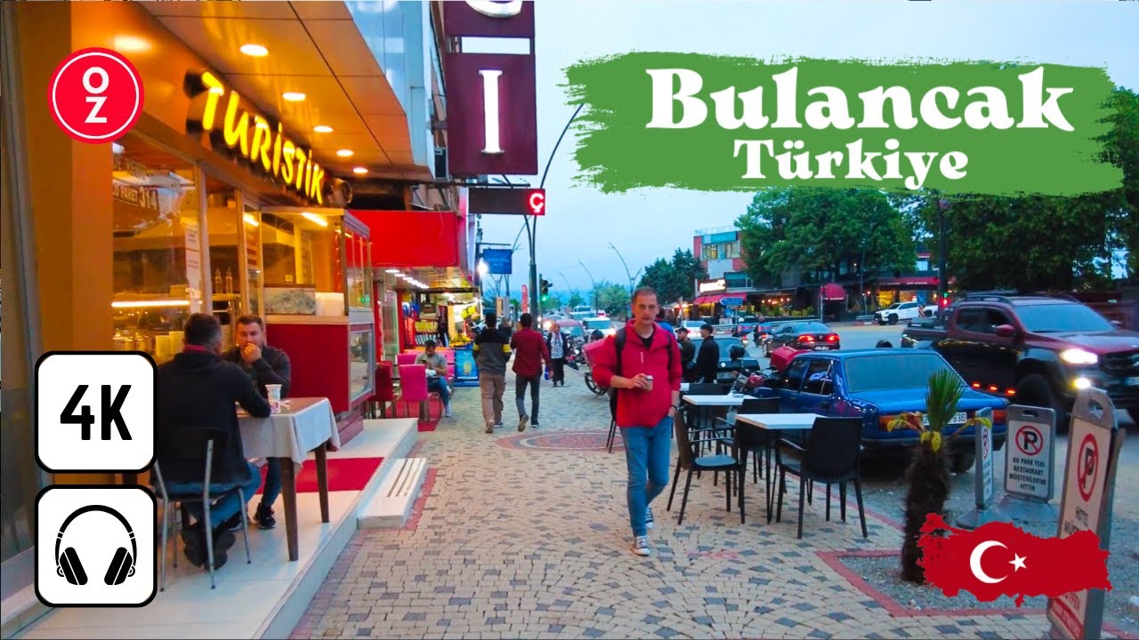 Bulancak / Giresun Walking Tour - Türkiye 🇹🇷 [4k 60fps] Small City at the Black Sea Coast