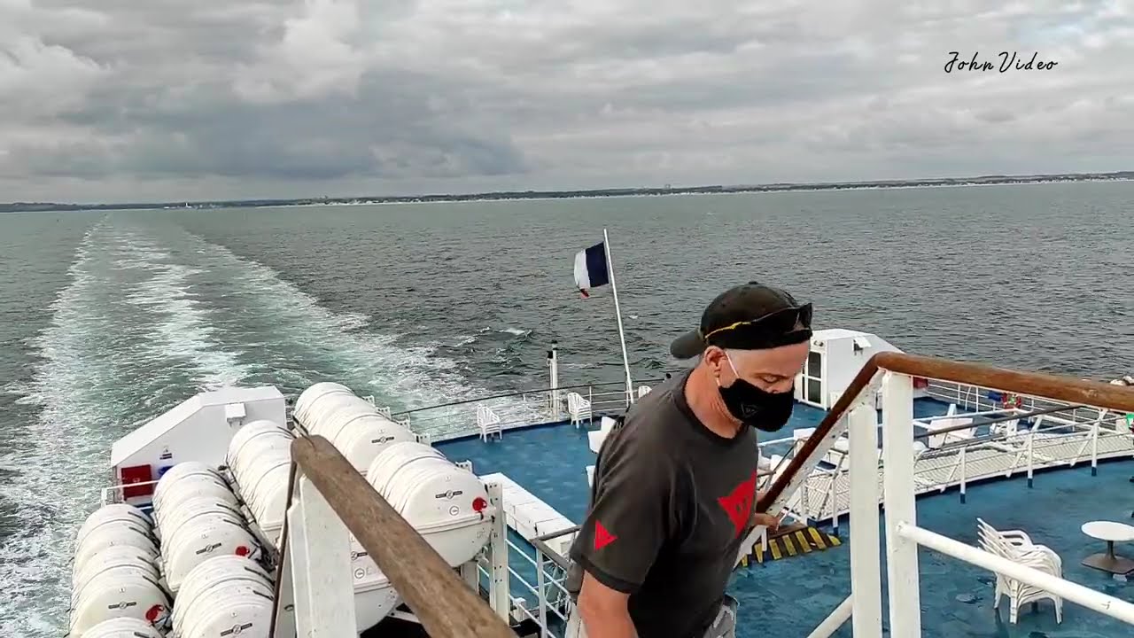 Brittany Ferries : Ouistreham/Portsmouth.  5h30 de traversée en temps réel. Crossing Real Time
