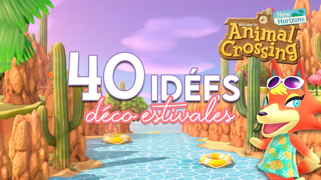 +40 IDÉES DÉCO POUR L'ÉTÉ / TROPICAL / SUMMER 🌴 - ANIMAL CROSSING NEW HORIZONS #summer