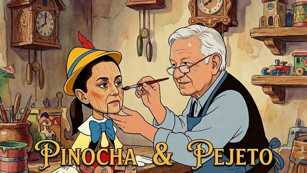 La verdadera historia de Pinocha(Sheinbaum) y Pejeto(AMLO) 🤥 al estilo Cri-Cri 🦗🎶