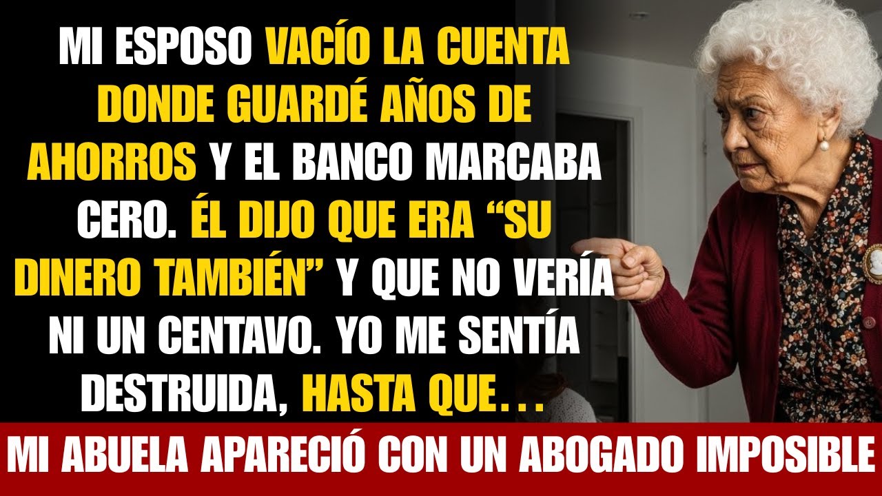 Mi esposo vaciò mi cuenta—mi abuela contrató un abogado y recuperamos todo más intereses