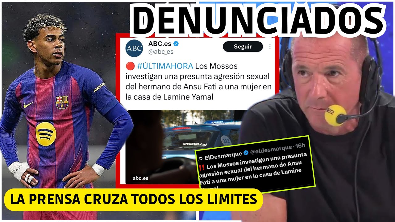 💥PRENSA DENUNCIADA tras GRAVES ACUSACIONES a LAMINE! MANU CARREÑO CRUZA TODOS LOS LIMITES EN DIRECTO