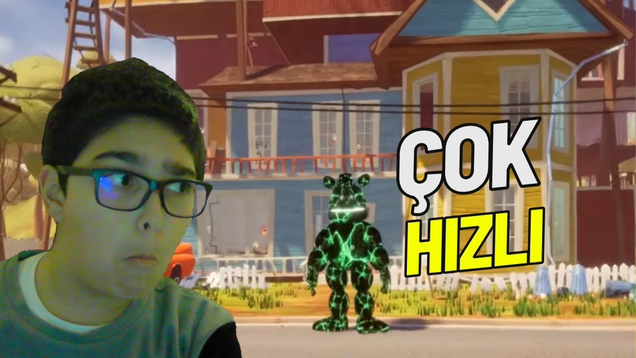 ''Hızlı Freddy Canımı OKUDU!'' | Hello Neighbor Freddbearrun Bölüm:1