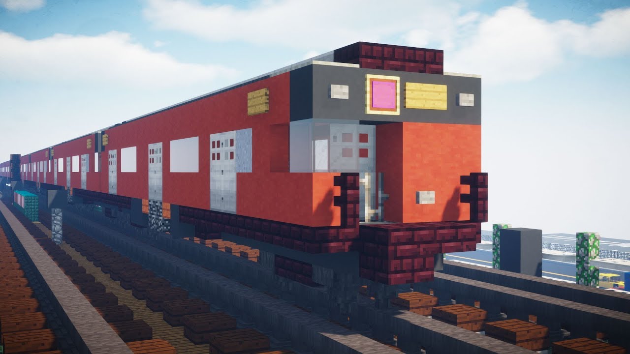 Обучающее видео по вагону метро Redbird для Minecraft NYC R33