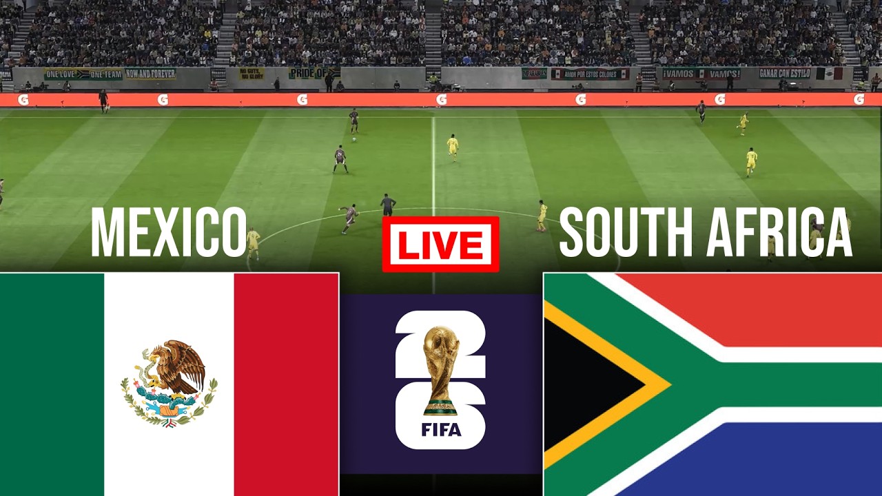 🔴LIVE : Mexico vs South Africa | FIFA World Cup - Round 1 - 2026 | PES 21 Video Game - Simulation
