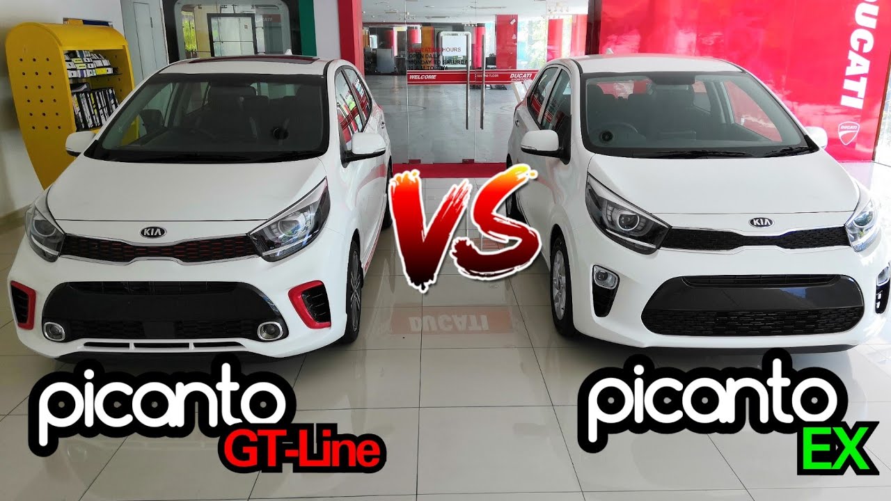 Kia Picanto GT-Line VS Kia Picanto EX 2019 Malaysia Spec | Side by Side Comparison