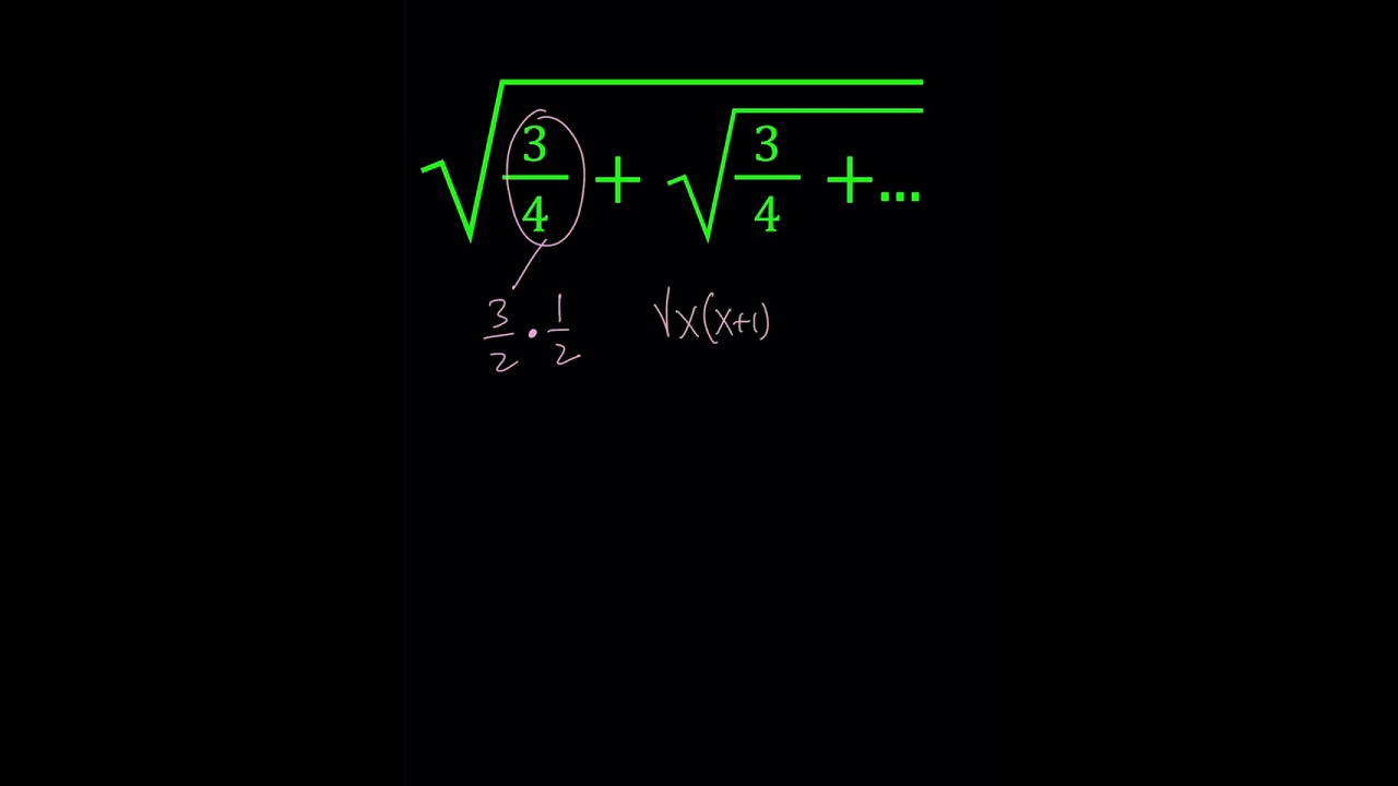 An infinite Radical #maths #algebra #education