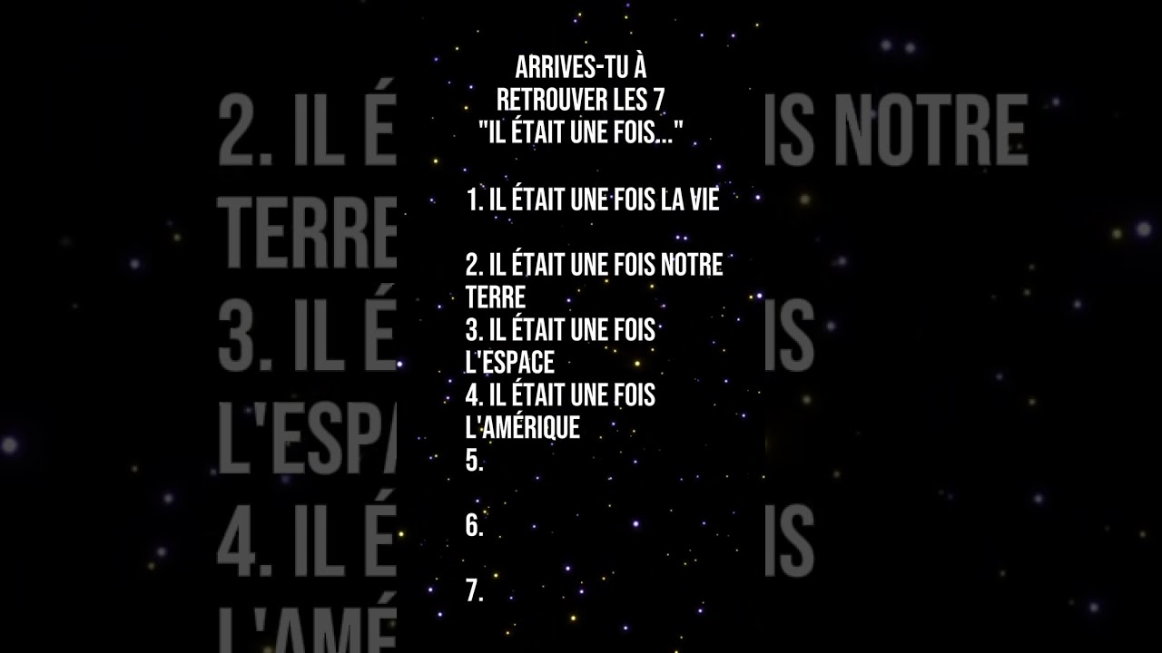 Quiz il était une fois ( Hello Hello Maestro)