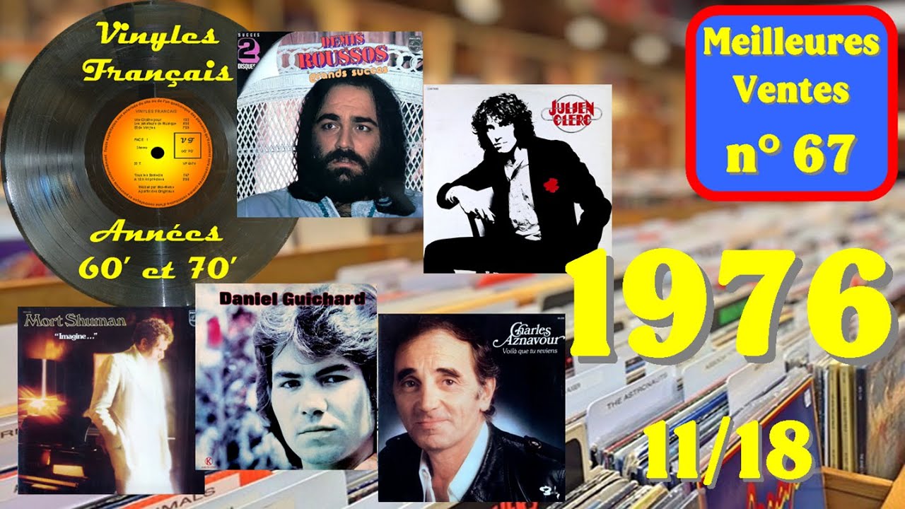 Meilleures ventes n° 67 - Vinyles francais