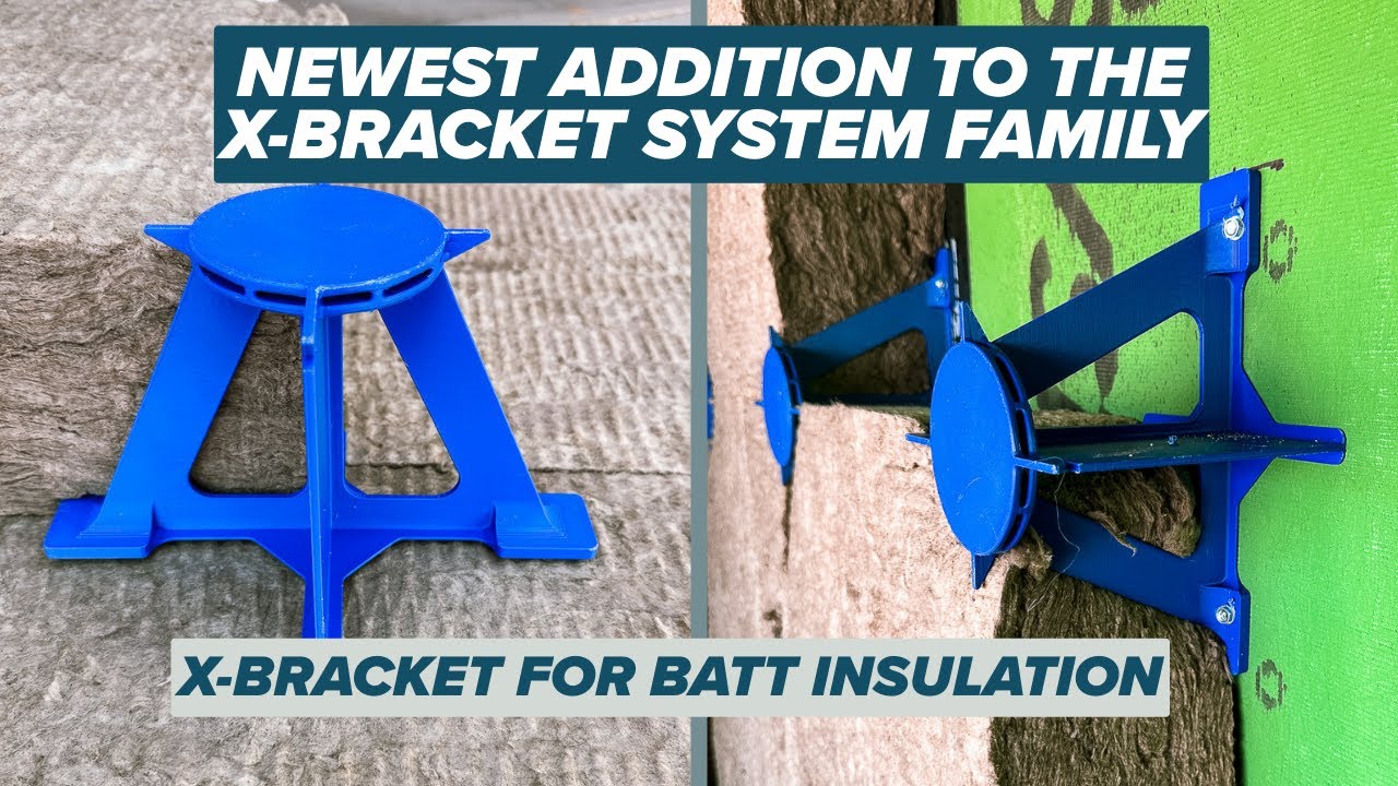 The NEW Batt Brackets for Interior and Exterior Batt Insulation!