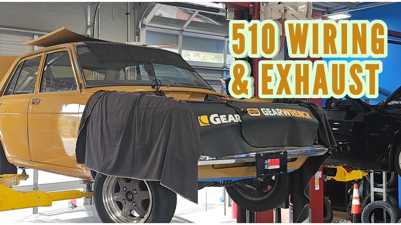 KA24DE Swapped Datsun 510, Wiring Specialties Harness & ISR Headers installed