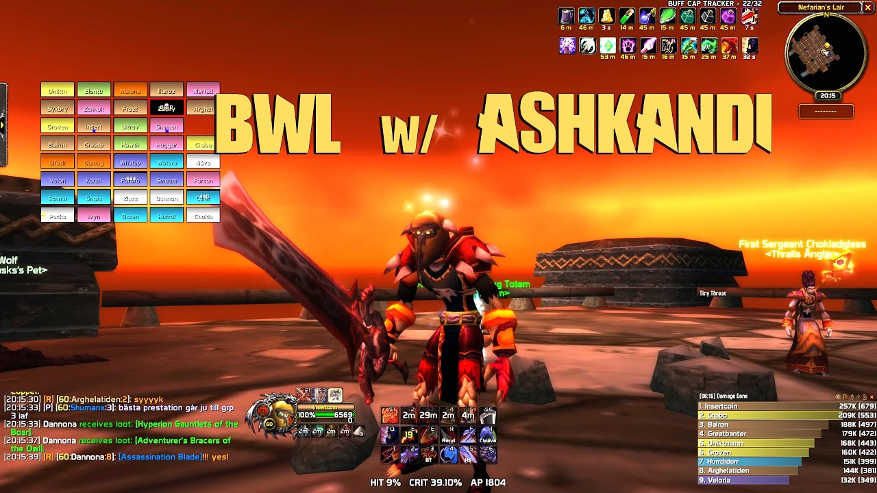 2H Fury Warrior BWL w/ Ashkandi Thralls Änglar