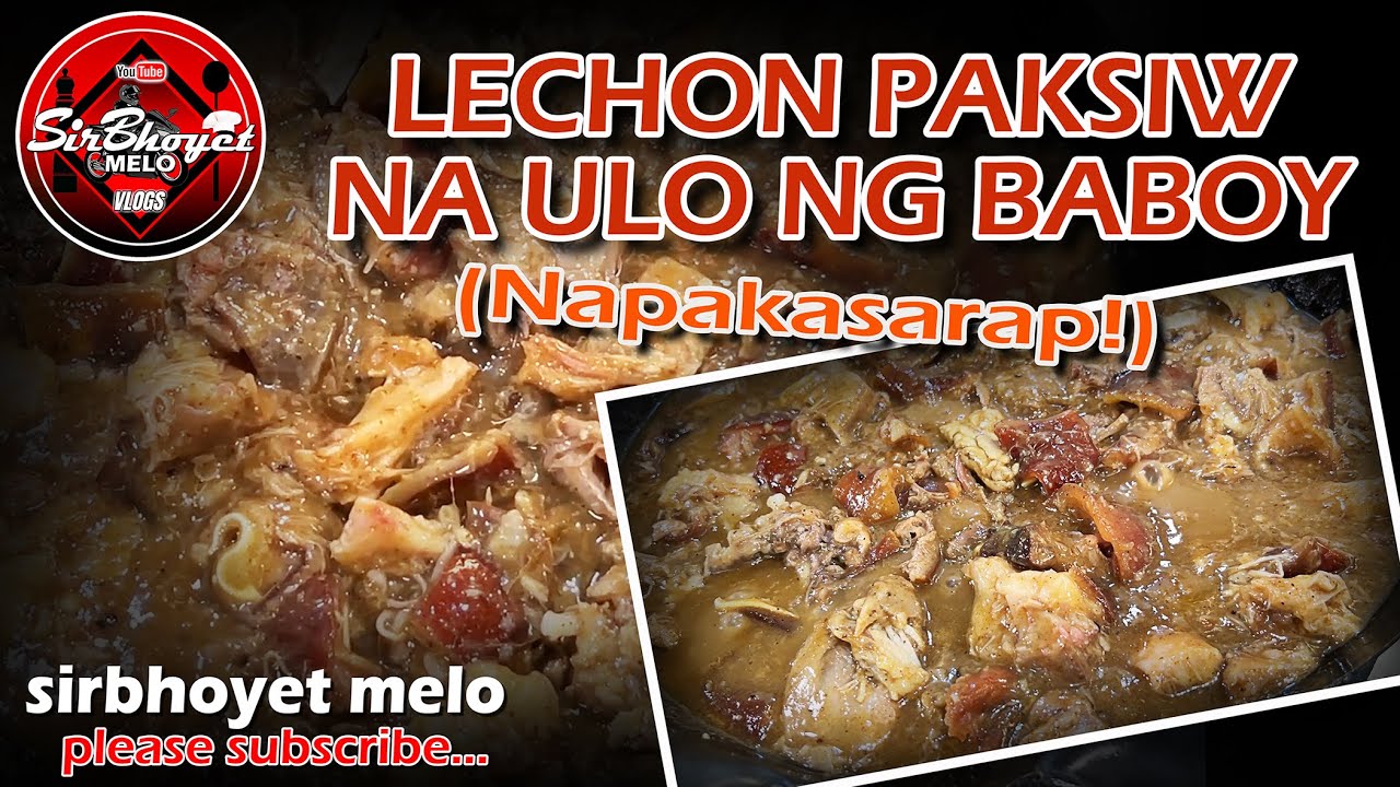 LECHON PAKSIW NA ULO NG BABOY... NAPAKASIMPLENG LUTUIN AT NAPAKASARAP... | SirBhoyet Melo