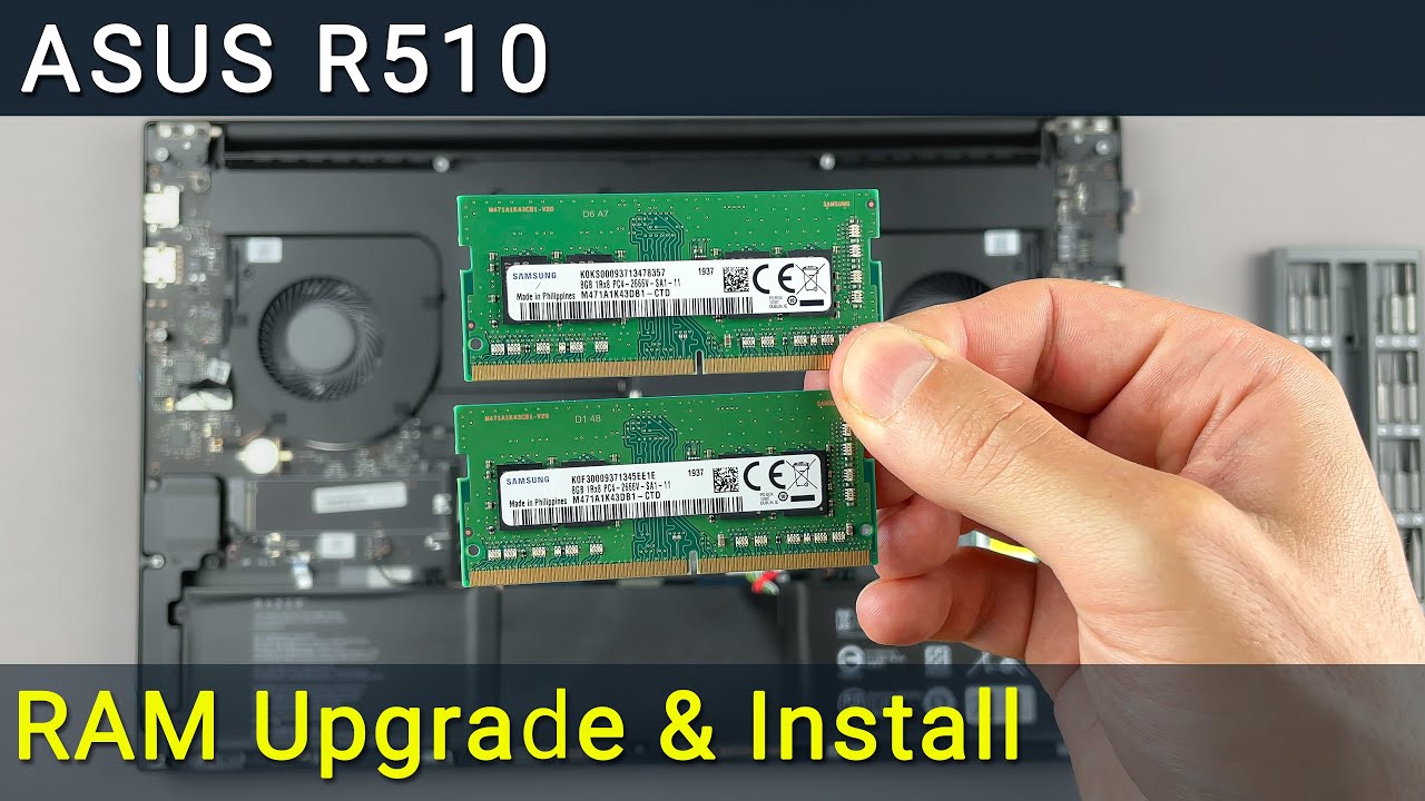 Aktualizacja i instalacja pamięci RAM Asus R510