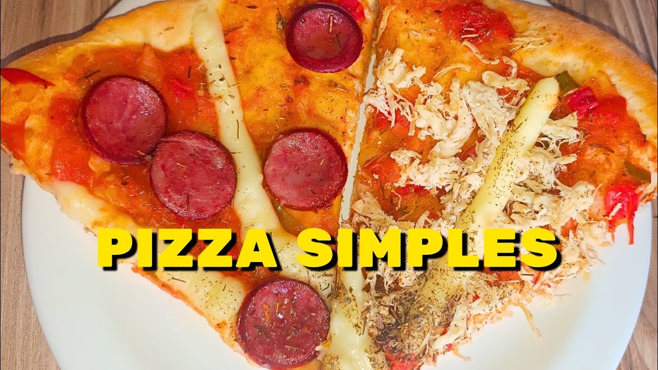 A MELHOR E MAIS FÁCIL - MASSA DE PIZZA IGUAL DA PIZZARIA- CALABRESA E FRANGO #receitas #pizza #pizza