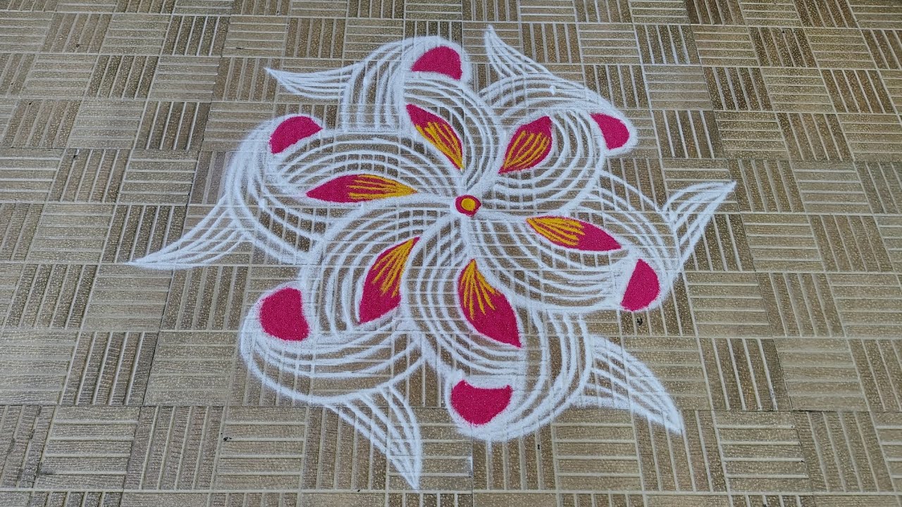 5×3 Dots Simple Padikolam | Easy Muggullu | கோலங்கள்|  தை மாத கோலம் | Rangoli design | Rangolibook 