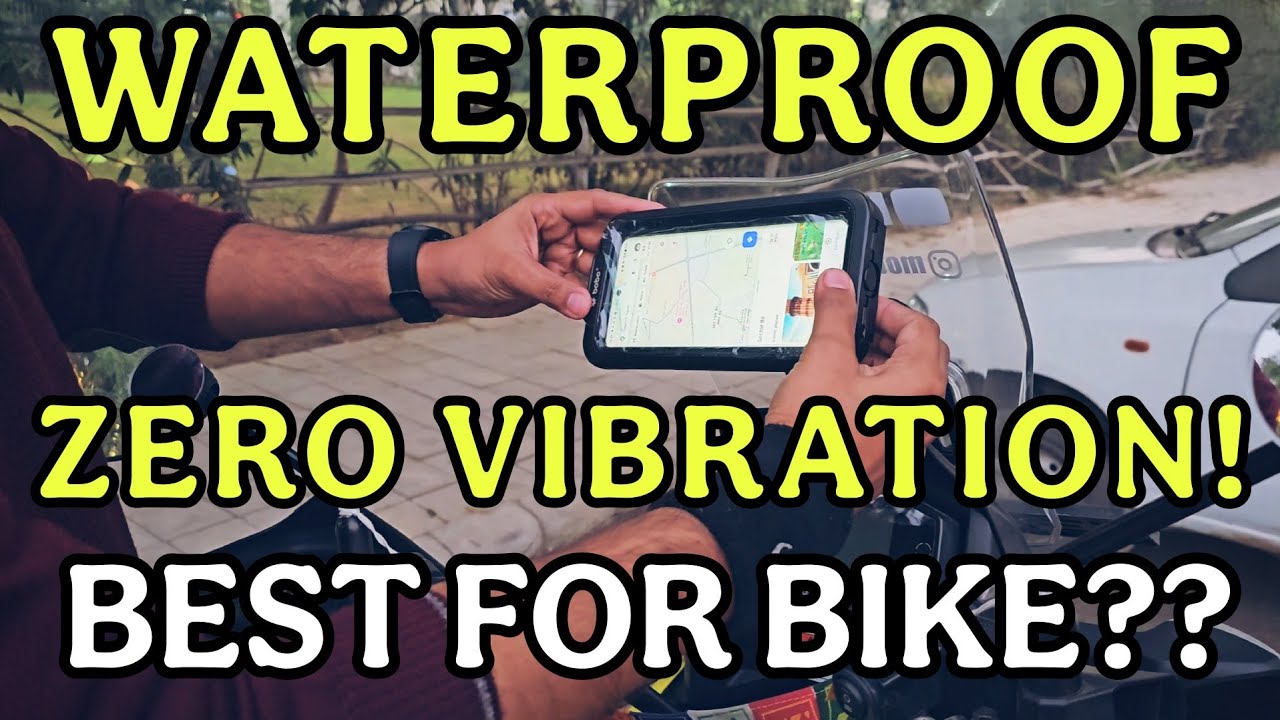 Best Mobile Phone Holder for Bikes | Water & Dust Proof | Zero Vibration | BOBO BM10H PRO PLUS Black